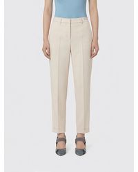 Fendi - Slim Fit Wool And Silk Trousers - Lyst