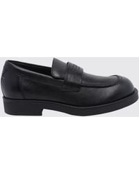 MM6 by Maison Margiela - Smooth Leather Penny Loafers With Numeric Logo - Lyst