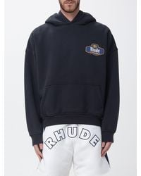 Rhude - Cotton Hoodie With Logo - Lyst