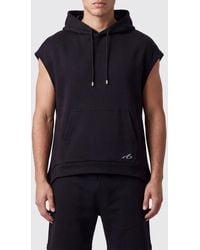 Balenciaga - Sleeveless Relaxed Fit Cotton Hoodie With Embroidered Logo - Lyst