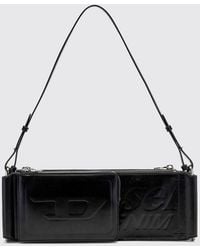 DIESEL - Flag-D Utility Synthetic Leather Shoulder Bag With Zip Closure - Lyst