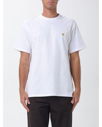 Carhartt - Cotton T-Shirt With Embroidered Logo And Dropped Shoulders - Lyst