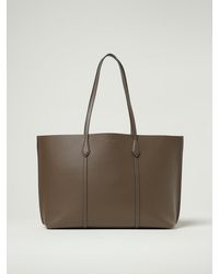 Tory Burch - Perry Micro Grain Leather Shopping Bag - Lyst