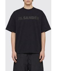 Jil Sander - Cotton T-Shirt With Logo Print - Lyst
