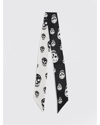 McQueen - Skull Ribbon Scarf - Lyst