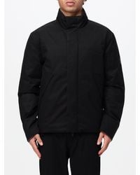 EA7 - Reversible Short Nylon Puffer Jacket With High Neck - Lyst