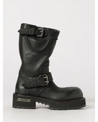 Balenciaga - Venom Mid-Calf Calfskin Leather Biker Boots - Lyst