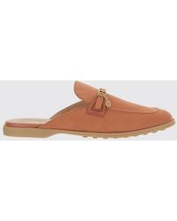 Tod's - Suede Slippers - Lyst