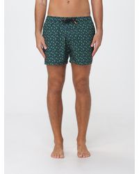 Save The Duck - Graphic Print Swim Shorts With Elasticated Drawstring Waist By - Lyst