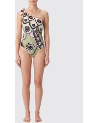 La DoubleJ - Asymmetrical One-Shoulder Liberty Floral Print Swimsuit - Lyst