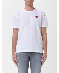 COMME DES GARÇONS PLAY - Comme Des Gar&Ccedil	Ons Play Cotton T-Shirt With Logo - Lyst
