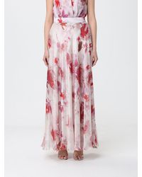 Hanita - Chiffon Long Skirt With Floral Print - Lyst