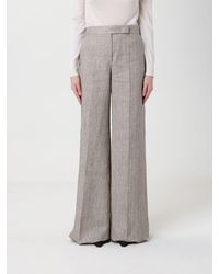 Max Mara - Deserto Linen Palazzo Trousers - Lyst