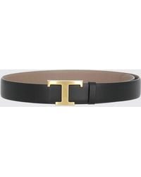 Tod's - T Timeless Reversible Leather Belt - Lyst
