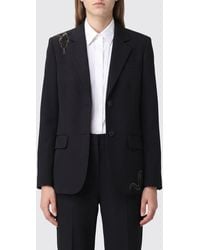 Zadig & Voltaire - Zadig &Amp Voltaire Single-Breasted Blazer With Snake Print And Rhinestones - Lyst