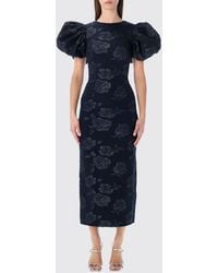 ROTATE BIRGER CHRISTENSEN - Vestido Midi De Crepé Reciclado - Lyst
