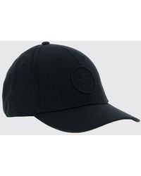 Stone Island - Cotton Baseball Cap With Embroidered Compass Logo - Lyst