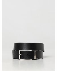 ARMANI EXCHANGE - Reversible Leather Belt With Interchangeable Buckle - Lyst