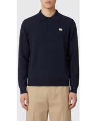 Valentino - Virgin Wool Knit Polo Shirt - Lyst