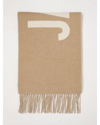 Jacquemus - Virgin Wool Scarf With Lettering Logo And Fringed Edges - Lyst