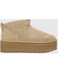 UGG - Classic Ultra Mini Platform Suede Ankle Boots - Lyst