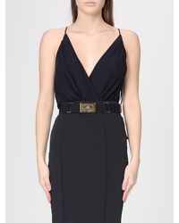 Elisabetta Franchi - Crêpe Bodysuit Top - Lyst