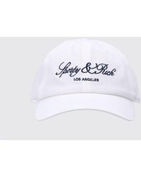 Sporty & Rich - Sporty &Amp Rich Embroidered-Logo Cotton Baseball Cap - Lyst