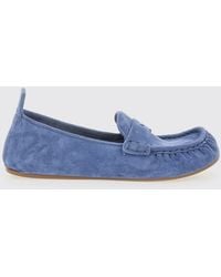 Acne Studios - Suede Calfskin Loafers With A Durable Rubber Sole - Lyst