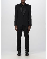 Mens Clothing Suits Saint Laurent Silk-trimmed Tuxedo Jacket in Black for Men Save 41% 