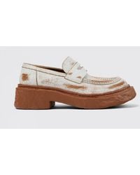 CAMPERLAB - Vamonos Cracked Leather Loafer - Lyst