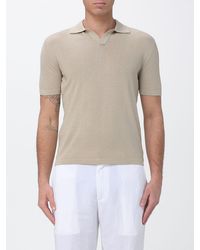 Brooksfield - Cotton Crepe Polo Shirt - Lyst