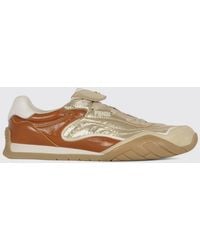 Fendi - Wave Pulse Leather Sneakers - Lyst