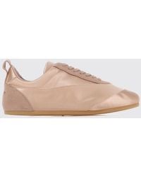 Jil Sander - Etage Satin And Suede Sneakers - Lyst