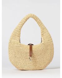 Coccinelle - C-Me Crochet Raffia Bag - Lyst