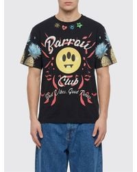 Barrow - Printed Cotton T-Shirt - Lyst