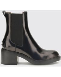 Tod's - Leather Boots - Lyst