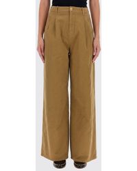 Jil Sander - High-Waisted Pleated Wide-Leg Cotton Shorts - Lyst