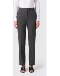 Jil Sander - High-Waisted Slim Fit Trousers - Lyst