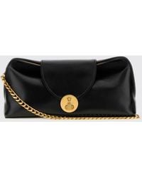 Versace - Nappa Leather Clutch With Medusa Plaque And Chain Strap - Lyst