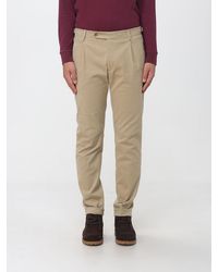 Berwich - Slim Fit Pleated Gabardine Chinos - Lyst
