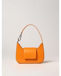 Lancel Sixtine Bag In Brushed Leather - Orange