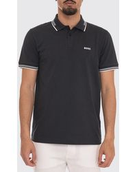 BOSS - Cotton Polo With Logo - Lyst