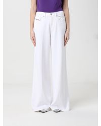 DIESEL - Jeans D-Akemi De Pernera Ancha De Denim Elástico - Lyst