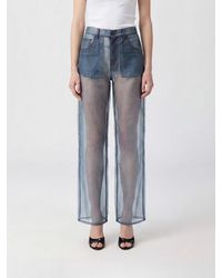 Haikure - Winona Wide-Leg Silk Organza Trousers - Lyst