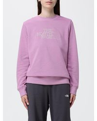 The North Face - Drew Peak Light Cotton Crewneck Sweatshirt With Embroidered Logo - Lyst