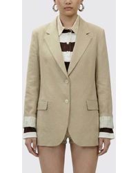 Alysi - Single-Breasted Viscose Blazer - Lyst