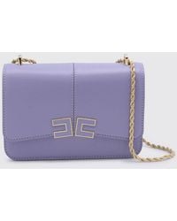Elisabetta Franchi - Faux Leather Shoulder Bag - Lyst