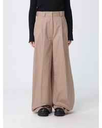 Balenciaga - Cotton Wide Leg Trousers - Lyst