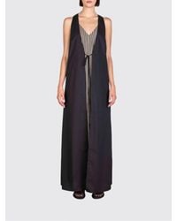 Alysi - Long Viscose And Silk Blend Dress - Lyst