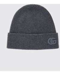 Gucci - Gerippte Beanie-Mütze Aus Reinem Kaschmir Mit Gg-Monogramm - Lyst